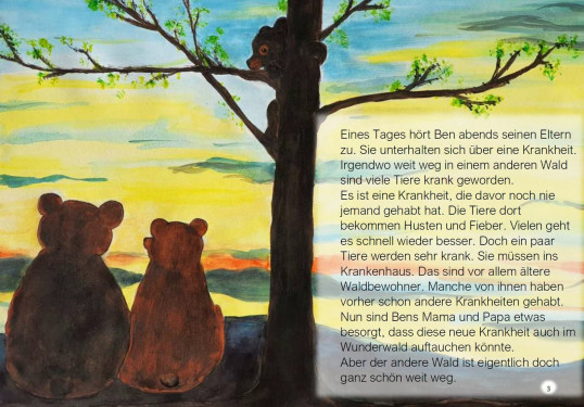 Text Seite aus Buch "Aufregung im Wunderwald"