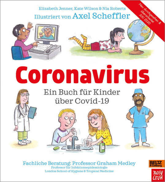 Titelseite des Buches "Coronavirus - ein Buch für Kinder" 