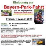 Fahrt in den Bayern-Park