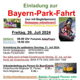 Fahrt in den Bayernpark