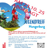 Jugendtreff entfällt am 23.10.2025