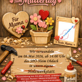 Holzbasteln zum Muttertag
