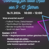 Vormittag für coole Kids 9-12 Jahre