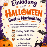 Einladung zum Helloween Bastelnachmittag der OG Zillertal 30.10.2026